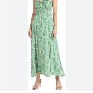 ASTR The Label Green Floral Amalea Dress
